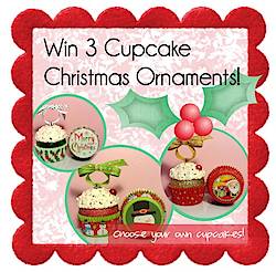 Pixel Berry Pie Designs: Christmas Cupcake Ornament Trio Giveaway