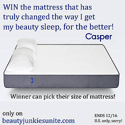 Beauty Junkies Unite: Casper Memory Foam Mattress Giveaway