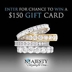 Majesty Diamonds November Gift Card Sweepstakes