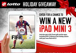 Lotto Team Sport iPad Mini 3 Giveaway