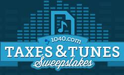 1040.com Taxes and Tunes Sweepstakes