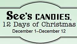 See's Candies 12 Days of Christmas Instant Win Game & Sweepstakes