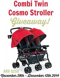 Thrifty Nifty Mommy: Combi Twin Cosmo Stroller Giveaway