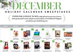 Food Network Magazine 2015 December Calendar Sweepstakes