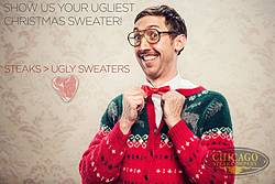 Chicago Steak Company Ugly Christmas Sweater Contest