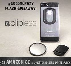 GoodNCrazy: $25 Amazon GC + @GetClipless Prize Pack Giveaway