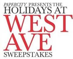 Paper City Magazine Holidays at West Ave Sweepstakes
