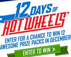 Hot Wheels 12 Days of Hot Wheels Sweepstakes