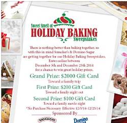 C-Town Supermarkets Sweet Smell of Holiday Baking Sweepstakes