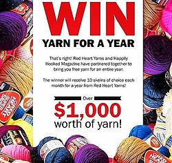 Happily Hooked: Yarn for a Year Sweepstakes