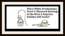 Born 2 Impress: Pearl Paradise White Freshadama Pearl & Diamond Earrings Giveaway