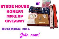 Ang Savvy: Etude House Korean Makeup December 2014 Giveaway