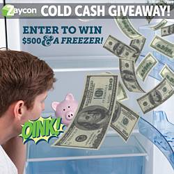 Zaycon Foods $500 Cash and a New Freezer Sweepstakes