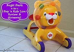 Diary of a Working Mom: Bright Starts 3-in-1 Step ‘N Ride Lion Giveaway