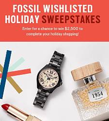 Fossil Wishlisted Sweepstakes
