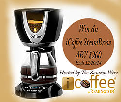 Review Wire: Remington iCoffee SteamBrew Machine Giveaway