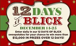 Blick Art Materials: 12 Days of Blick Sweepstakes