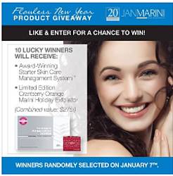 Jan Marini Skin Care 2014-2015 Flawless New Year Sweepstakes