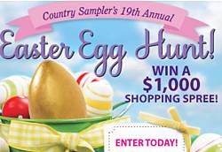 Country Sampler Magazine Annual Easter Egg Hunt! Contest