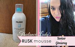 Freelance Lady: Rusk Mousse Giveaway