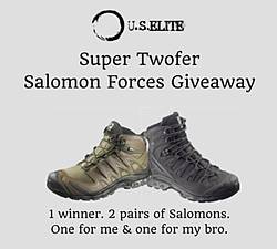U.S. Elite Salomon Forces Shoes Giveaway