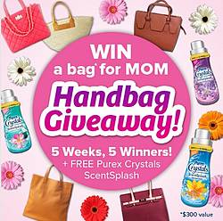 Purex WIN a Designer Handbag for Mom Sweepstakes
