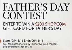 Shop.com Father's Day Contest