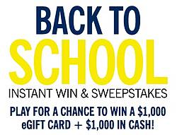 Lands End Back to School Instant Win Game & Sweepstakes
