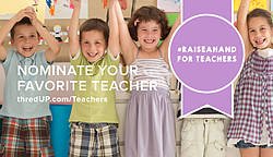 thredUP Raise a Hand for Teachers