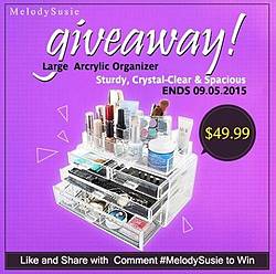MelodySusie Arcrylic Makeup Organizer Giveaway