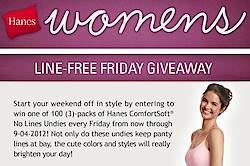 Hanes: Line-Free Friday Giveaway