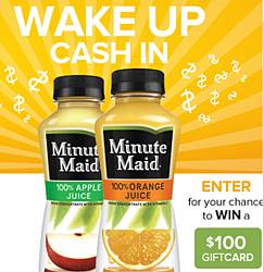 Coca-Cola + Minute Maid Own the Morning Instant Win Game
