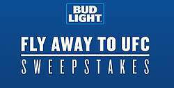 Bud Light Fly Away to UFC Instant Win Game & Sweepstakes