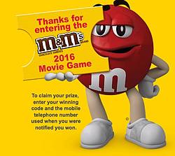 M&M’S Brand Movie Instant Win Game