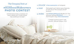 The Company Store #AllAboutMakeovers Photo Contest