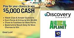 Discovery Cash Cab Fan Appreciation Sweepstakes