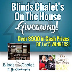 $500 Blinds Chalet Gift Card and $100 AMEX Gift Card Giveaway