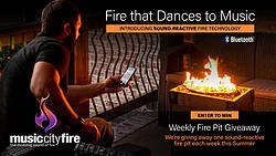 Music City Fire Portable Sound-Reactive Fire Pit Giveaway