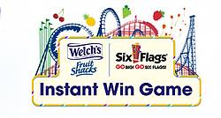 Welch’s Fruit Snacks Six Flags Instant Win Game