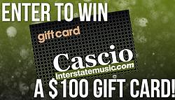 Cascio Interstate Music $100 Gift Card Sweepstakes