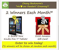 Choosy Bookworm We Love Our Readers Monthly Giveaway