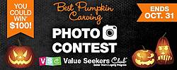 Dollar Tree Value Seekers Club Best Pumpkin Carving Photo Contest