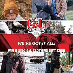 $150 Gift Card From G&L Clothing Giveaway