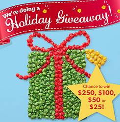 Popcorn Factory’s Holiday Gift Card Giveaway