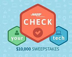 AARP Check Your Tech Sweepstakes and Instant Win Game