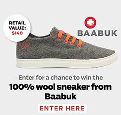 Outside Magazine's December First Gear Baabuk Sweepstakes