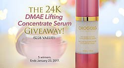 Orogold Cosmetics: 24K DMAE Lifting Concentrate Serum Giveaway