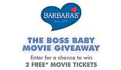 Barbara’s the Boss Baby Movie Ticket Instant Win Game