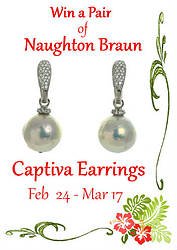 Pawsitive Living: Naughton Braun Captiva Pearl Earrings Giveaway