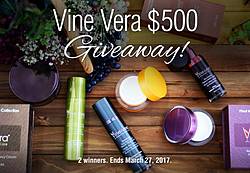 Vine Vera $500 Shopping Spree Giveaway